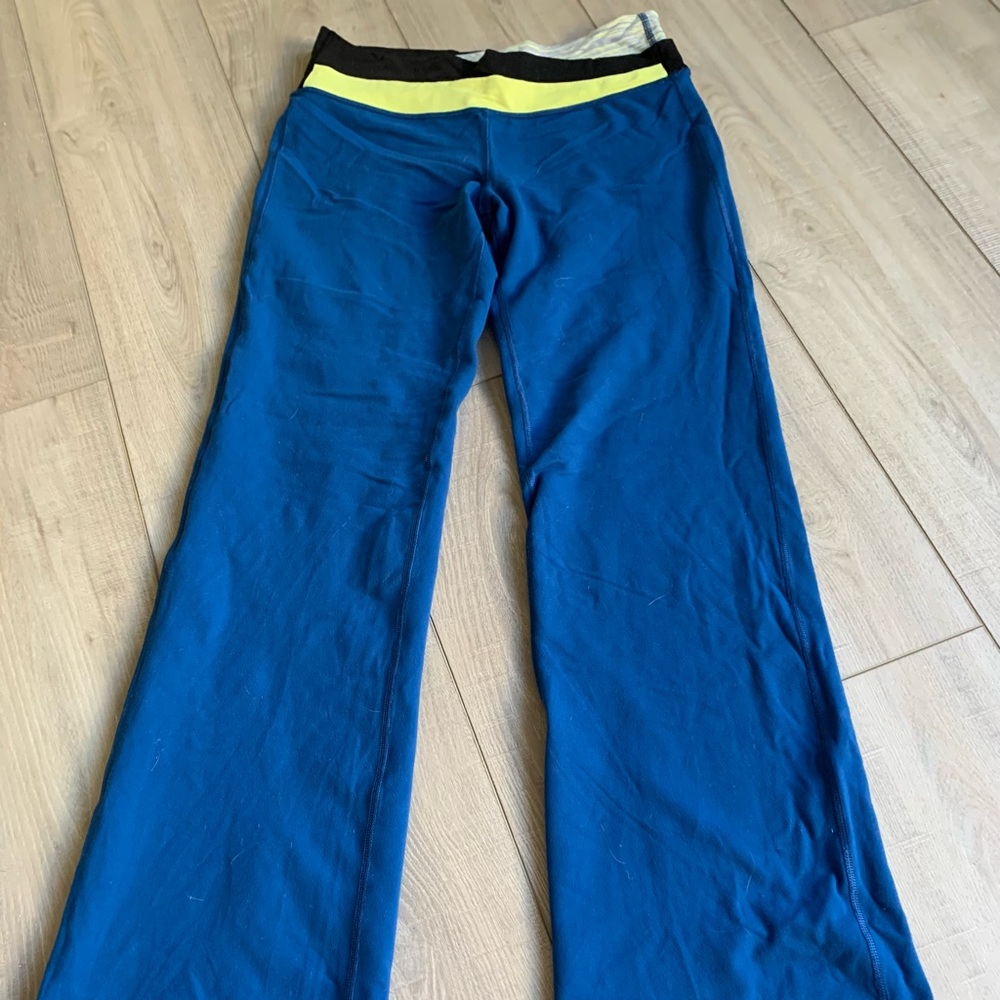 Lululemon Wunder Under Low Rise Blue Leggings Size 6